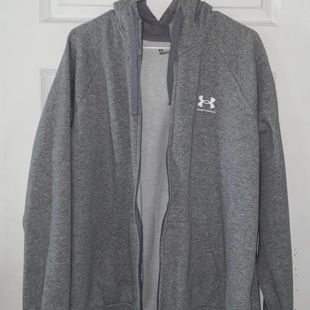 Under Armour Heather Gray Full-Zip Jacket